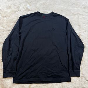 Supreme Small Box Long Sleeve Tee 'Black' Size Medium